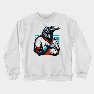 crows play baseball Crewneck Sweatshirt